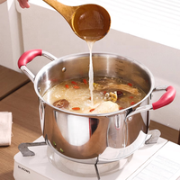 SUS316 marmite de haute qualité pour cuisinière à induction marmite à double chaudière marmite à soupe à vapeur pour la cuisine ustensiles de cuisine