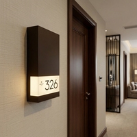 Plaque de numéro de chambre d'hôtel LED, panneau mural d'identification de chambre d'appartement, signalétique de direction