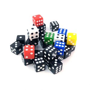 Dados Acrílicos Cuadrados Negros Estándar de 16 mm de Alta Calidad para Juegos de Mesa y Cartas - Product Image 4