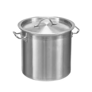 Großhandel Edelstahl Küche Kochgeschirr Set Sauce Kochen Brühe Suppe Deep Pot Mit Double Layerle Schicht