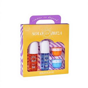 Coffret cadeau ultime 4 pièces, crème parfumée pour le corps et les cheveux, ensemble de voyage (jaune/rose) modèle D0100XF565V, 4 parfums longue durée pour hommes - Product Image 1