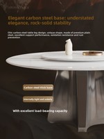 Importierte White Ice Jade Luxus Natur marmor High-End Home Ultra-Kristall Stein Edelstahl Runde 4-Sitzer Esstisch