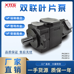 Pv2r11 Pv2r12 Pv2r13 Series Double Vane <b>Pump</b> 350 <b>Bar</b> High Pressure Hydraulic Oil <b>Pump</b> 2 Stages Quantitative - Product Image 4