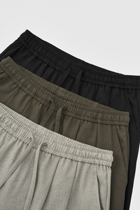 Fabricante de pantalones de alta calidad, pantalones de verano de lino, pantalones holgados de lino para hombre, pantalones de lino 100% - Product Image 4