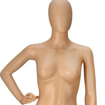 Cheap plastic full body mannequins woman realistic skin color female torso dress form dummy stand for clothing display