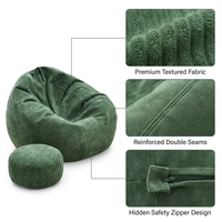 Canapé paresseux Lazy Bean Bag pour chambre à coucher, tatami, balcon et rebord de fenêtre – Mobilier confortable pour petits espaces