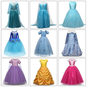 Disfraz de Princesa Elsa <span class=keywords><strong>Anna</strong></span> de Frozen para Niñas, Vestido de Lujo para Disfraz de Halloween, Cosplay, Fiesta de Cumpleaños - Product Image 2