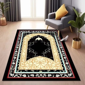 Tapis <span class=keywords><strong>de</strong></span> prière en velours cristal, style ethnique, antidérapant, résistant à l'usure, anti-poussière, anti-salissures, lavable à la main – Vente chaude transfrontalière - Product Image 4