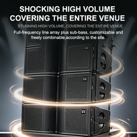Sistema de Altavoces Line Array Profesional Dual de 10 Pulgadas, Conjunto Completo PA con Subwoofer, Amplificador, Mezclador DSP, 8 Ohmios, 800W RMS para Escenarios de Conciertos