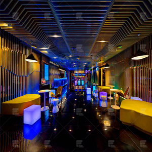 Hot Sale LED Furniture Square Round High <strong>Tall</strong> <strong>Bar</strong> Chair for KTV Cocktail <strong>Tables</strong> Nightclub <strong>bar</strong> Club Hookah Lounge Furniture - Product Image 3