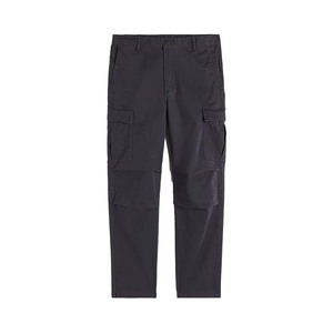 Pantalon cargo en coton de coupe régulière poches latérales poches sur les jambes à soufflet avec fermeture à pression pantalon cargo pour hommes sur mesure - Product Image 3