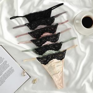 Thong Underwear Mulheres Suaves Cuecas das Mulheres Respirável T-back Lace Floral Calcinha Low-rise Mulheres Calcinhas Thongs - Product Image 3