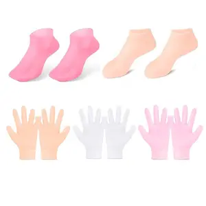 Guantes y calcetines hidratantes para reparar el envejecimiento seco agrietado calcetines de Gel para manos y pies calcetines hidratantes calcetines y guantes de SPA