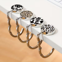 Porte-stylo pliable de haute qualité en métal argenté avec impression typographique personnalisée, accessoires de table, cadeau