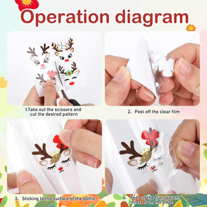 Autocollants DTF UV Vintage Fleurs Printanières 3,5x4,5 Pouces 20 Pièces Étanche PVC/Vinyle Cadeaux Promotionnels Artisanaux - Product Image 3