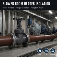 Katup Gerbang Segitiga OS&Y Tipe Rising Stem dengan Bonnet Terpasang Baut, Bahan A216 WCB Kelas 300, Standar API 600 API 598, untuk Pipa Minyak Mentah Pabrik Langsung dari Pabrik