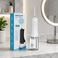Power Flosser Munddusche Zahnreiniger Typ-C Wiederaufladbar Kabellos mit 300ml Wassertank