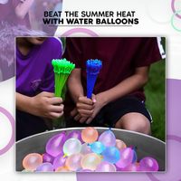 Ballons d'eau réutilisables en silicone pour l'été, remplissage rapide et facile, auto-scellants, bombes à eau, ballons en latex