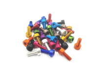 Pièces métalliques usinées CNC de précision, pièces usinées par tournage CNC, vis hexagonale moletée M3 en acier inoxydable et aluminium
