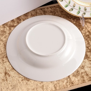 Hot Selling Bone China Wedding <b>Decor</b> <b>Plates</b> Unique Grey Marble Design Fashion Dishes & Tableware - Product Image 5