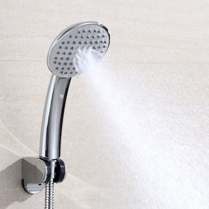 Juego de grifería para ducha, montado en la pared, con cabezal de ducha tipo lluvia y de mano, con válvula mezcladora para uso en el baño. - Product Image 3