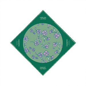 Tapete de Juego de Mahjong Plegable Resistente al Agua de 31.5x31.5 Pulgadas, Serie Miss, Diseño de Flor de Cerezo y Malaquita, Estilo Moderno y Lujoso - Product Image 3