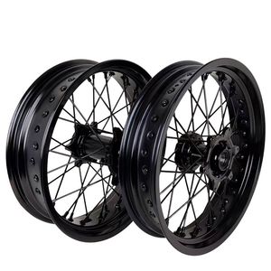Juego de Ruedas Supermoto OEM Personalizadas de 17 Pulgadas con Buje CNC, Kit de Ruedas para Motocross Compatible con <span class=keywords><strong>EXC</strong></span> SXF SX XC <span class=keywords><strong>125</strong></span>-450 570 CC, Llantas <span class=keywords><strong>Supermotard</strong></span> - Product Image 1