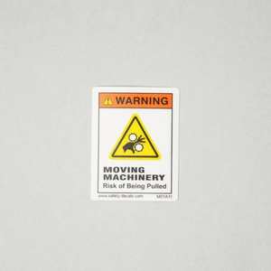 Étiquette d'avertissement pour machines mobiles, risque de traction, autocollant de sécurité pour équipement industriel, danger sur le lieu de travail - Product Image 4