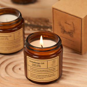 Directo de fábrica, velas de cera de soja perfumadas transparentes elegantes en frascos de vidrio de lujo, difusor de Aroma hecho a mano para decoración del hogar - Product Image 4