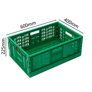 <span class=keywords><strong>ลัง</strong></span>พลาสติกพับได้สำหรับงานหนัก แบบมีรูระบายอากาศ สำหรับใส่ผักและผลไม้ สามารถวางซ้อนกันได้ - Product Image 5