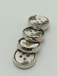 Bottoni in Conchiglia Troca Naturale con Gambo in Metallo, Personalizzabili, Vendita all'Ingrosso - Product Image 2