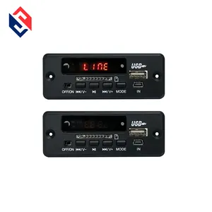 印度尼西亚热卖USB 5v 12v MP3收音机蓝牙模块放大器解码器板音乐扬声器收音机麦克风套件