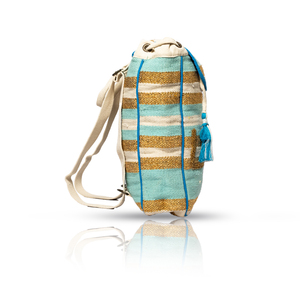 Mochila bordada elegante bolso de mano Natural hecho a mano para mujer, bolsos de playa de verano, bolso de diseño único al por mayor - Product Image 3