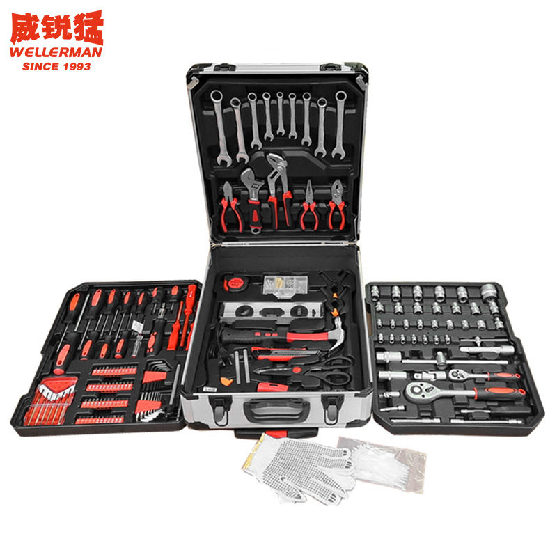 Hot Sales 399pcs Box Case 9pcs Combination Wrench Socket Spanner Set Customizable Oem Mechanical Tools Kit