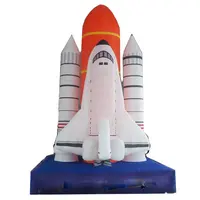 Modèle de fusée gonflable en argent, jouets pour enfants, décoration de  fête d'anniversaire, ballon en forme de vaisseau spatial en pvc pour photo  - AliExpress