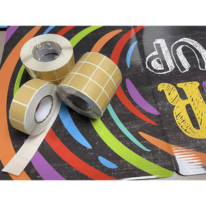 1000 pegatinas cuadradas de entrenamiento de tiro por rollo, parches autoadhesivos de papel de 22 mm para reparación de objetivos, accesorio portátil para objetivos. - Product Image 6