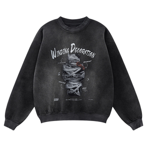 Glyph-Engineered Crew Casual Crew Système monastique du centre-ville pour 24h Ritual Wear Automne Polyester/Coton ODM Supply 219 - Product Image 5