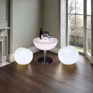 Mesa de Bar LED moderna con iluminación Muebles de plástico impermeables para el hogar Bares Hoteles y centros comerciales para fiestas de cóctel - Product Image 6