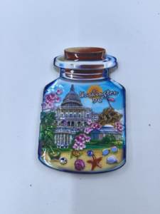 Aimants personnalisables modernes pour souvenirs de baptême, mariage, vacances, forme irrégulière, aimant de réfrigérateur réutilisable pour la maison et le bureau - Product Image 5