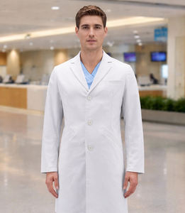 Bata de Médico para Hombre Personalizada OEM ODM, Uniforme de Hospital Blanco, Ropa de Trabajo Médica - Product Image 6