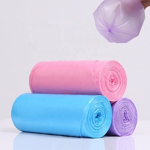 Sacs poubelles en plastique colorés jetables personnalisés, sacs de rangement pour déchets - Product Image 4