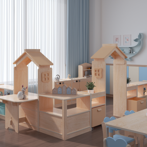 Armario de Almacenamiento de Ropa para Niños de Madera, Organizador de Libros para Jardín de Infancia, Aula Escolar, Venta al por Mayor, Duradero - Product Image 5