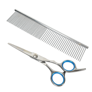 Produsen Kit perawatan hewan peliharaan sikat anjing Set gunting perawatan hewan peliharaan Set sisir penghilang rambut gunting anjing Set - Product Image 5
