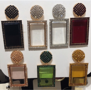 Jishhansidon — boucles <span class=keywords><strong>d</strong></span>'oreilles en verre pour femmes, avec pendentif carré en strass brillants, à la mode, bijoux goutte <span class=keywords><strong>d</strong></span>'<span class=keywords><strong>oreille</strong></span>, cadeaux pour filles - Product Image 2