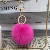Pendentif boule de haute qualité avec boucle de homard boule en peluche porte-clés pendentif sacs porte-clés accessoires