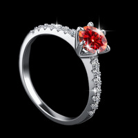 En stock – Bagues de mariage pour femme en argent 925 plaqué rhodium, moissanite, anniversaire, luxe léger, couleur D, forme géométrique