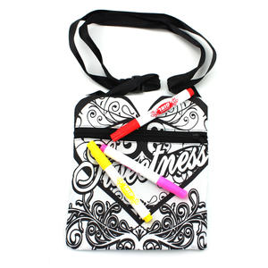 Mainan menggambar anak-anak warna-warni DIY tas pewarna bermain Diy mewarnai Graffiti Messenger tas selempang gambar Doodle untuk anak-anak - Product Image 2