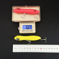 WildTrek 10cm 16g Schwimmender ABS Pencil-Köder Harter Köder mit Rasselkugeln Oberflächenköder für Barsch Salzwasser Süßwasser Fische Flüsse/Seen 6