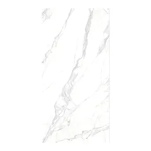 热销1600x3200毫米Calacatta白色瓷板瓷砖看起来像大理石