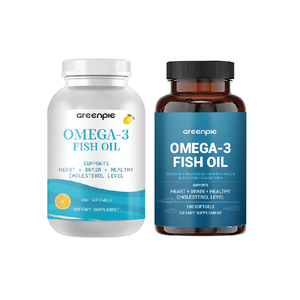 Greenpie Tùy Chỉnh Omega-3 Cá Dầu 180Pcs Halal Softgels Tim Hỗ Trợ Chế Độ Ăn Ăn Bổ Sung Duy Trì Mức Độ <span class=keywords><strong>Cholesterol</strong></span> - Product Image 5